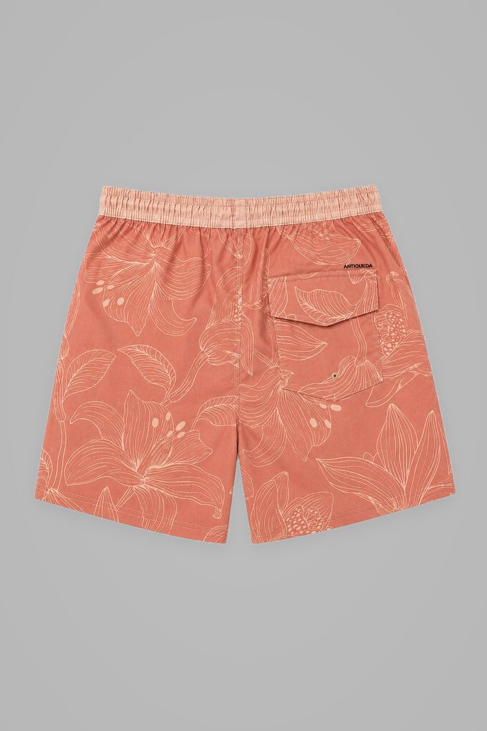 Shorts floral Antiqueda, verso